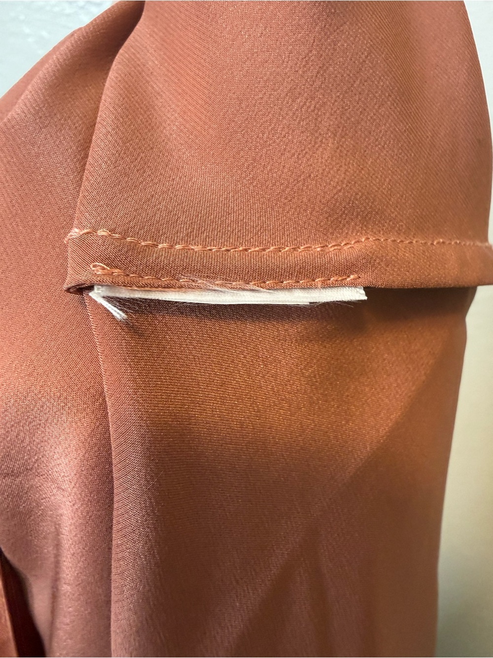 Quince Silk Maxi Skirt Copper or Metallic Brown Size Large Date Night Capsule - Picture 5 of 5